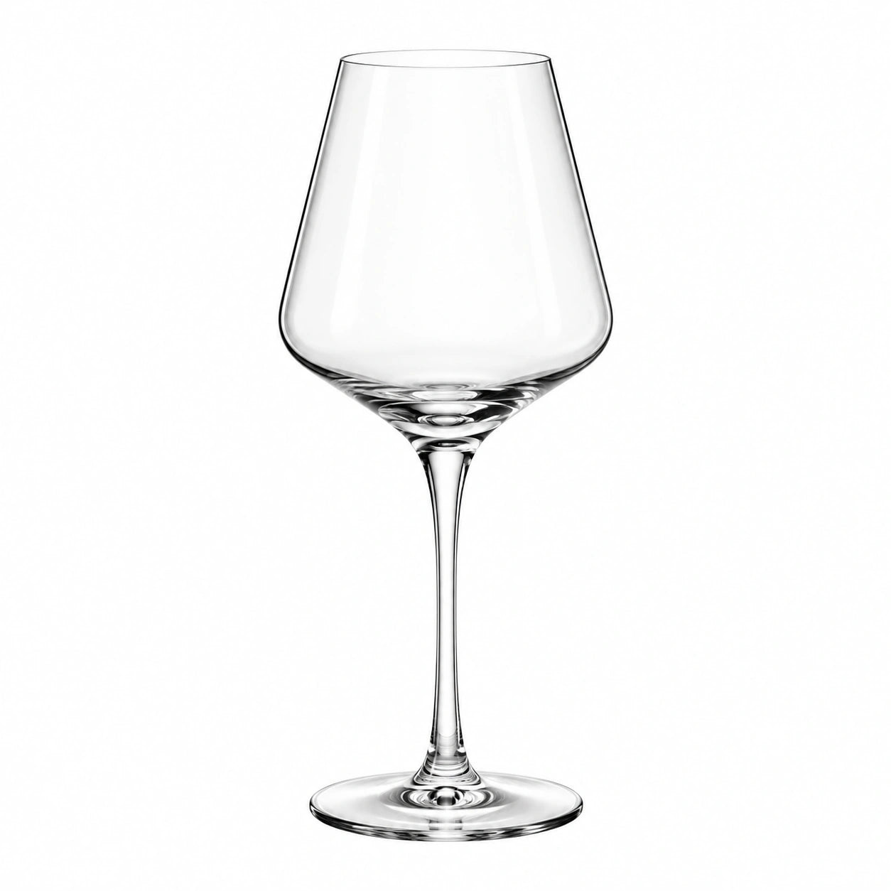 Calice da vino 500 ml in vetro trasparente 23 cm - Coppa ampia con stelo lungo