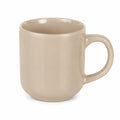 Tazza in ceramica 350 ml beige lucida con manico - stile minimalista