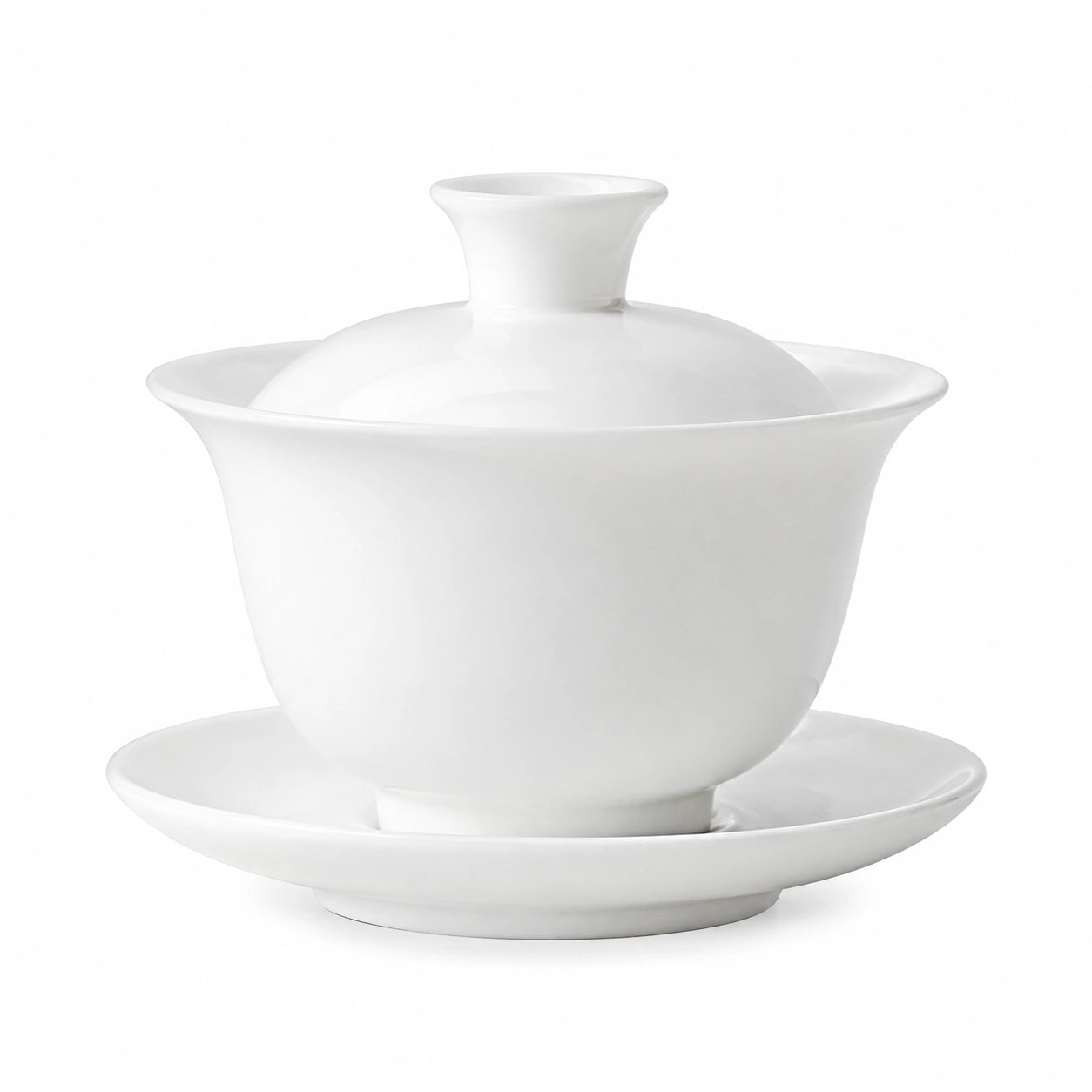 Tazza Gaiwan in porcellana bianca 150 ml per tè - stile classico